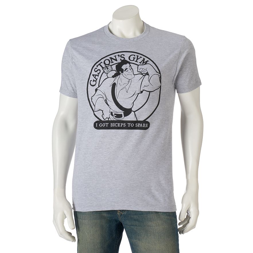 Men's Disney's Beauty and the Beast Gaston Gym Tee