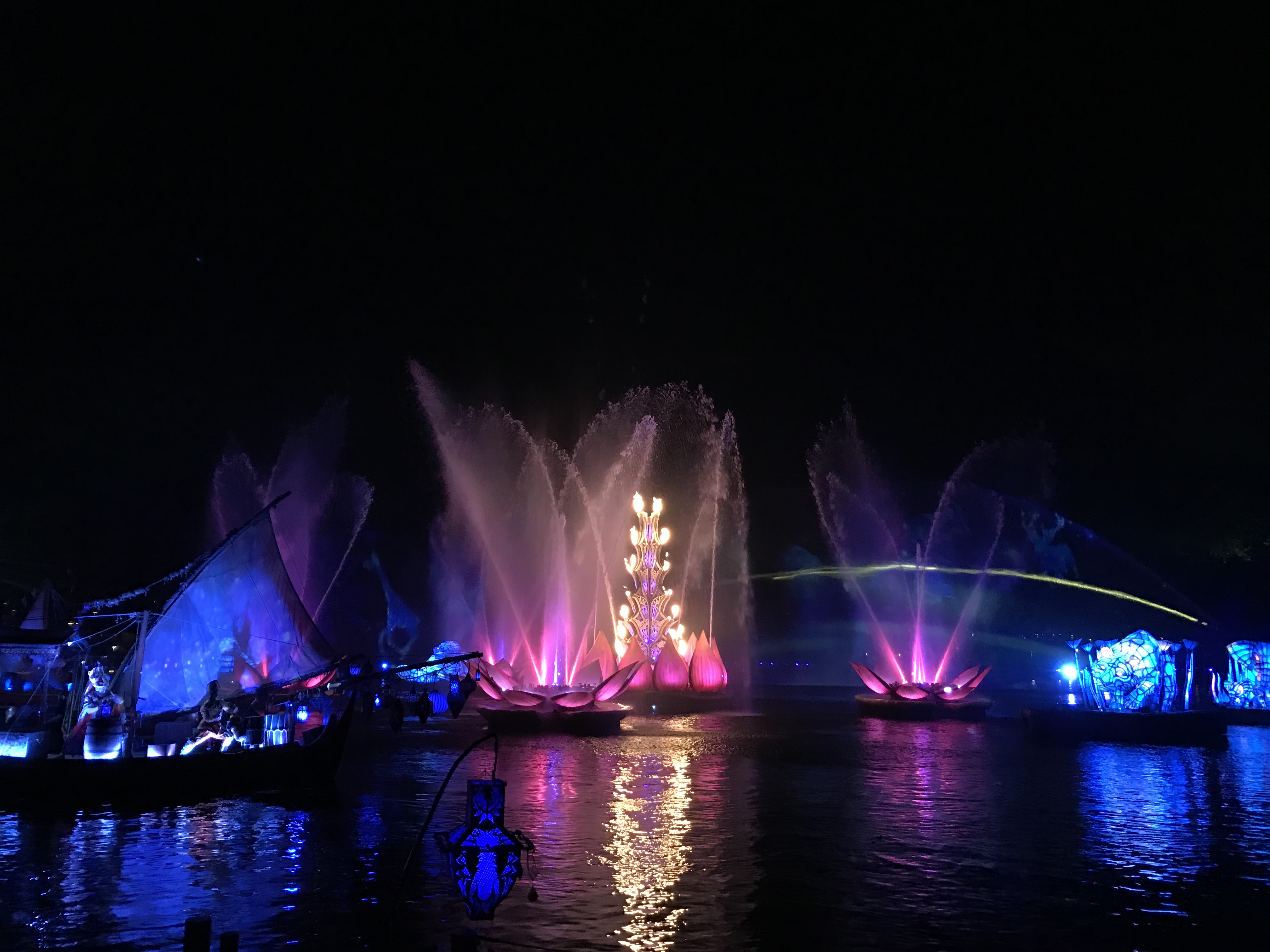 The view of the show's finale from section D