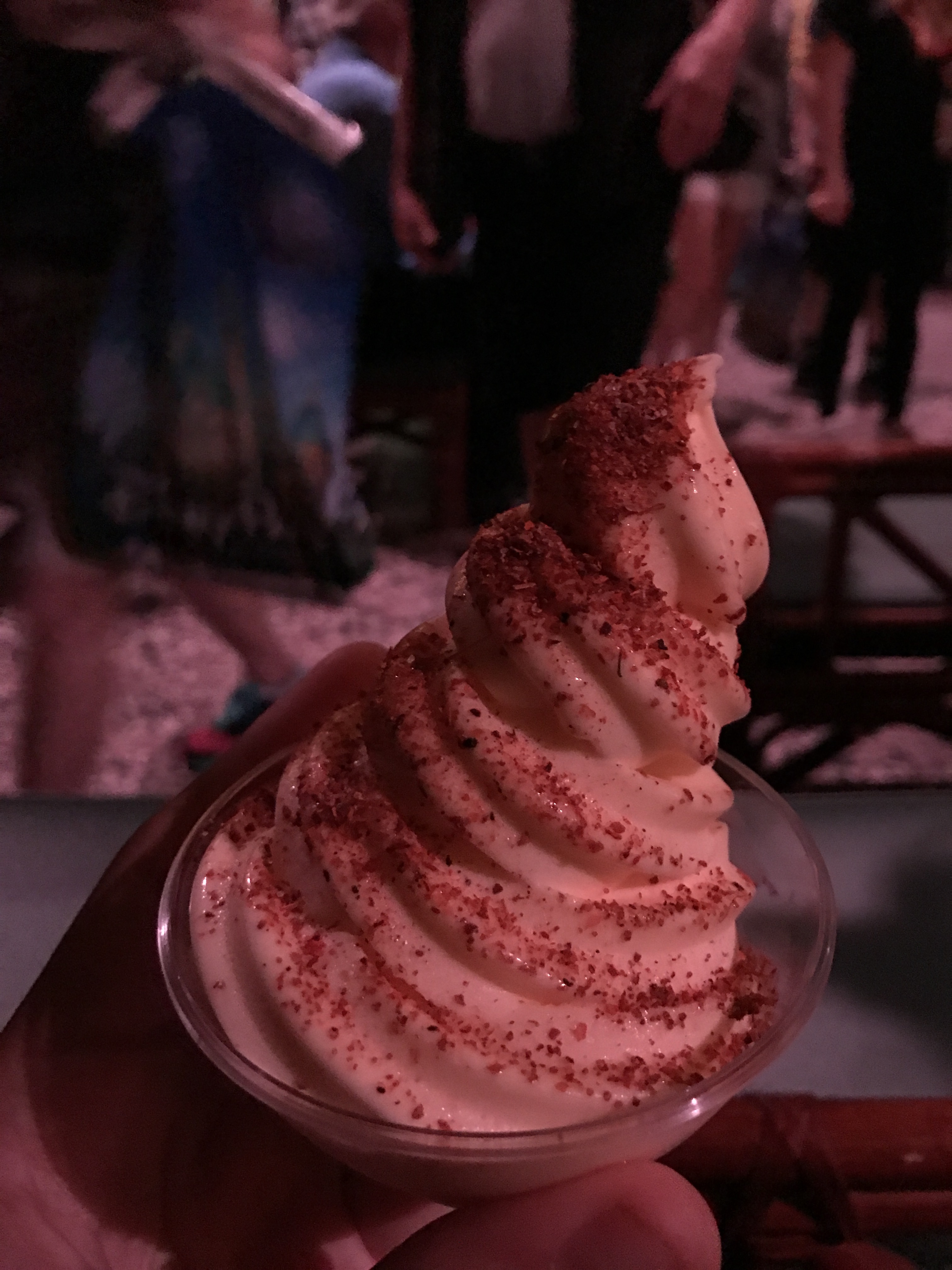 The Dole Whip with the seasoning packet, Disneyland Park