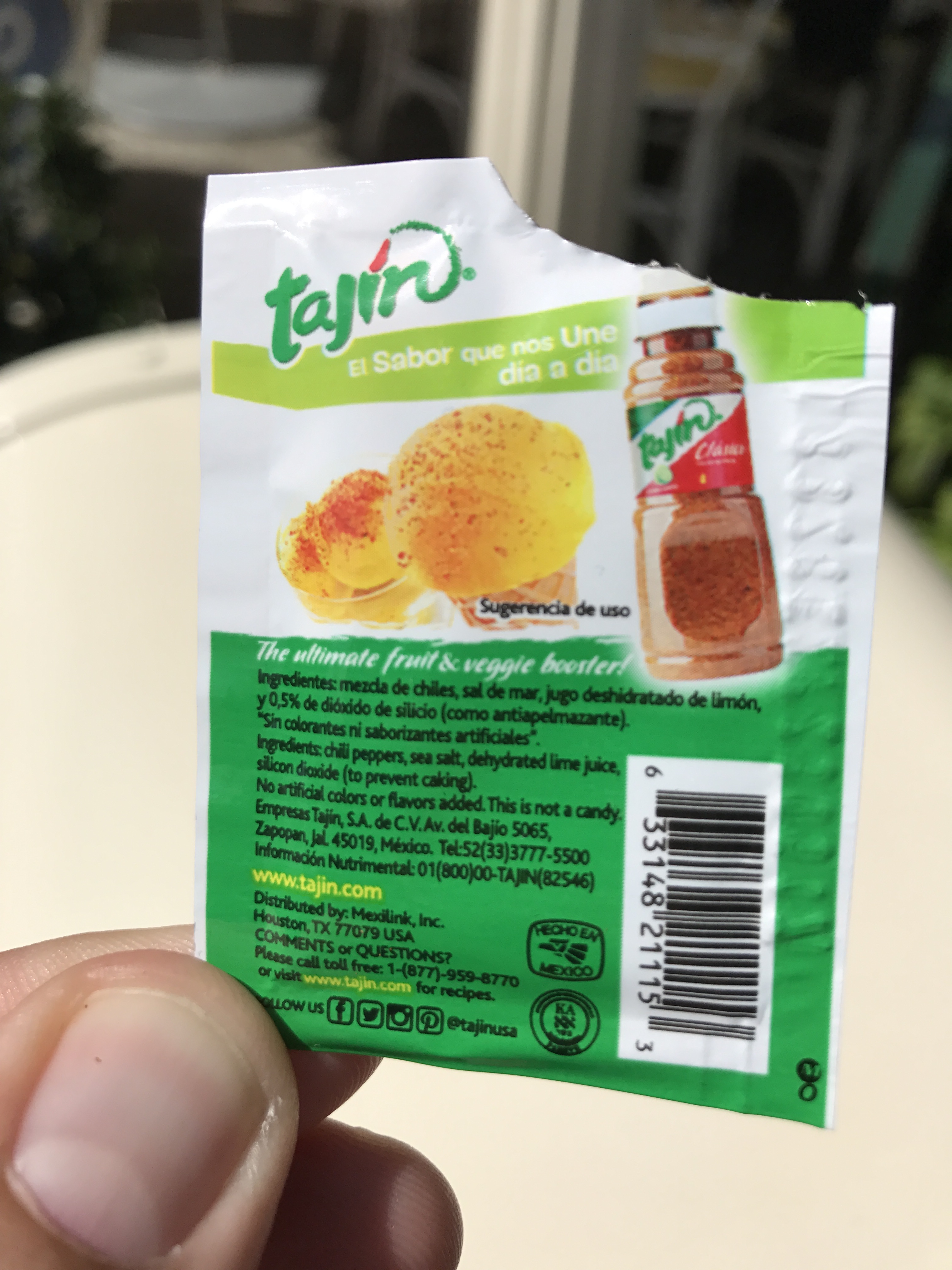 The seasoning packets now offered with Dole Whip, Disneyland Park