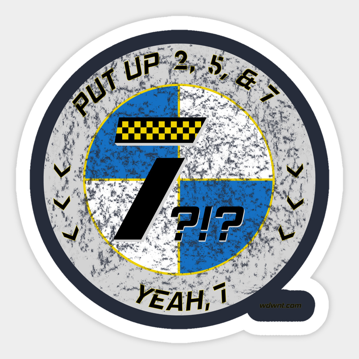 "Seven?!?" Sticker