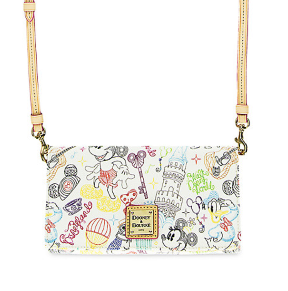 Mickey and Minnie Mouse ''A Walk in the Park'' Crossbody Wallet by Dooney & Bourke