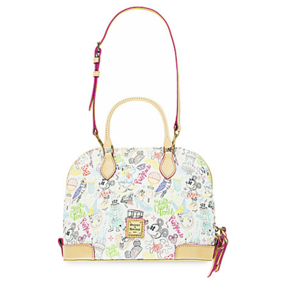 Mickey and Minnie Mouse ''A Walk in the Park'' Zip Satchel by Dooney & Bourke