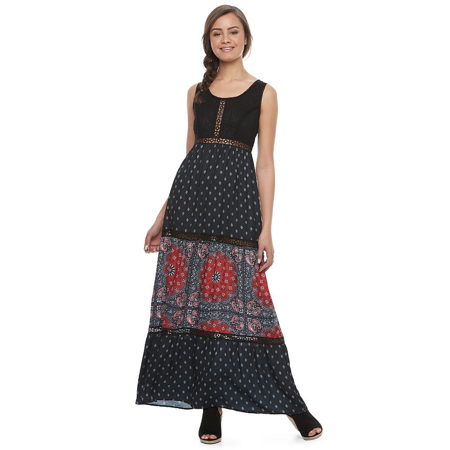 Disney Pirates of the Caribbean: Mixed Print Maxi Dress 