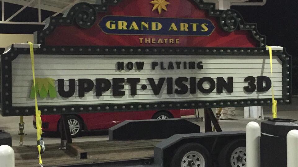 PHOTO: New Marquee Replaces Classic Sign for Muppet-Vision 3-D, New Theater Name at Disney's Hollywood Studios