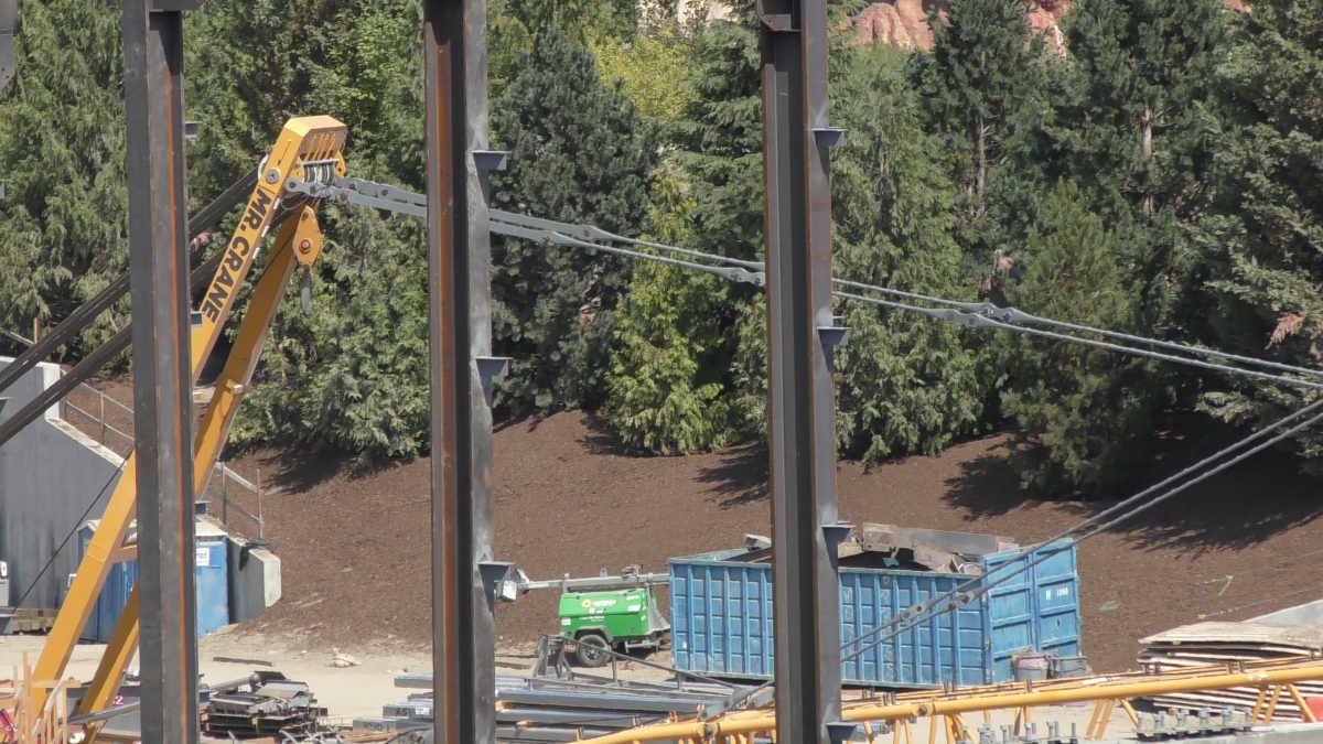 Star Wars Land construction at Disneyland Park, June 28th, 2017