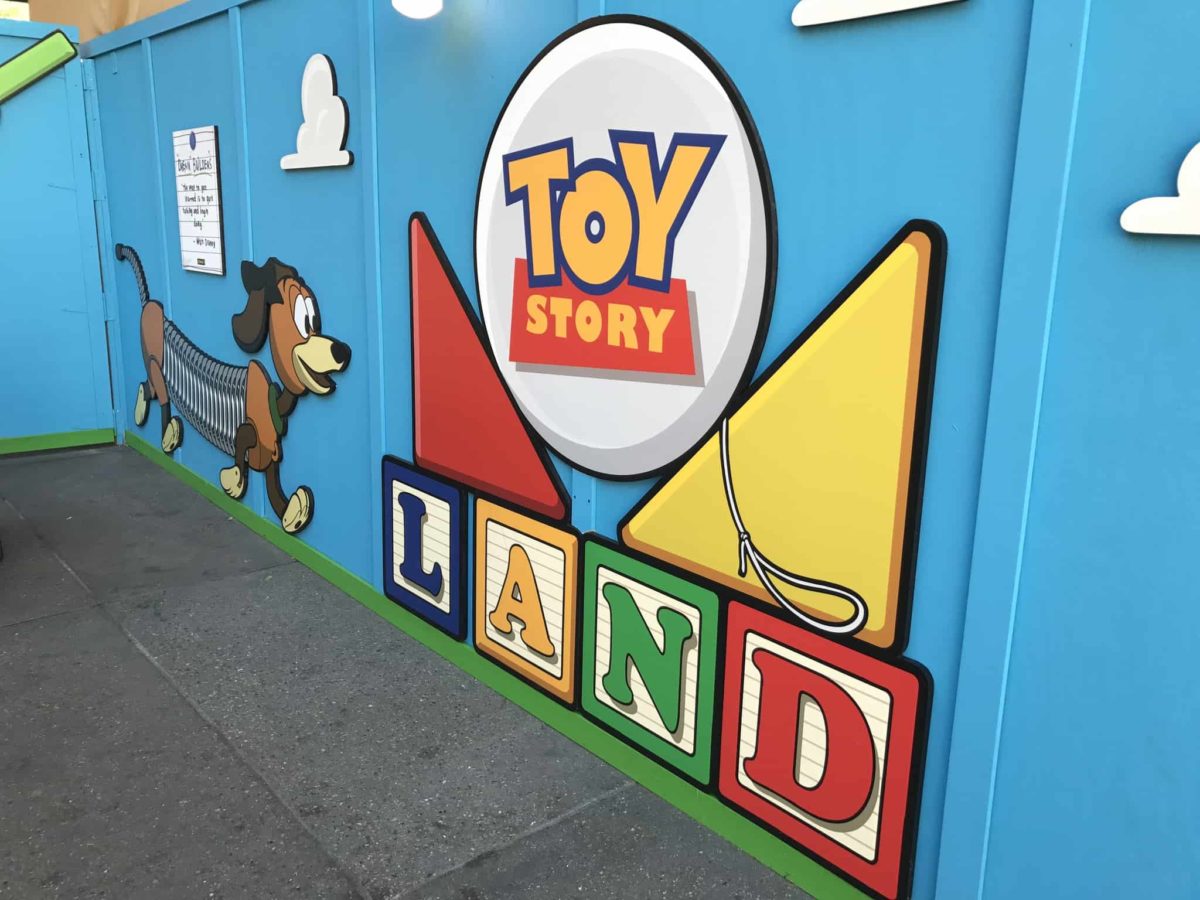 PHOTOS, VIDEO: Toy Story Land Entrance, Coaster Track, and Star Wars Land Rise at Disney's Hollywood Studios