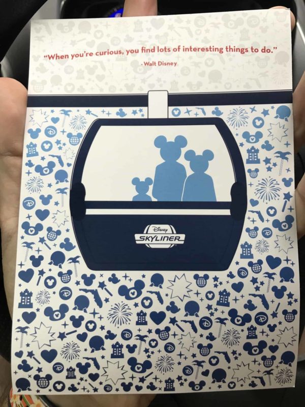 PHOTOS: Disney is Distributing Promotional Pamphlets on the Skyliner Gondola System