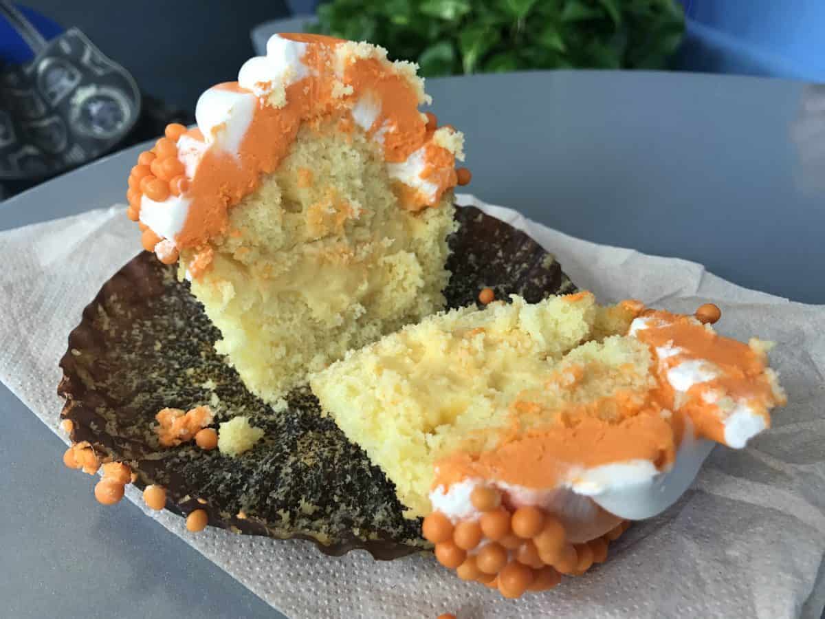 Orange Creamsicle Cupcake, $5.99 at the Fountain View Starbucks at Epcot