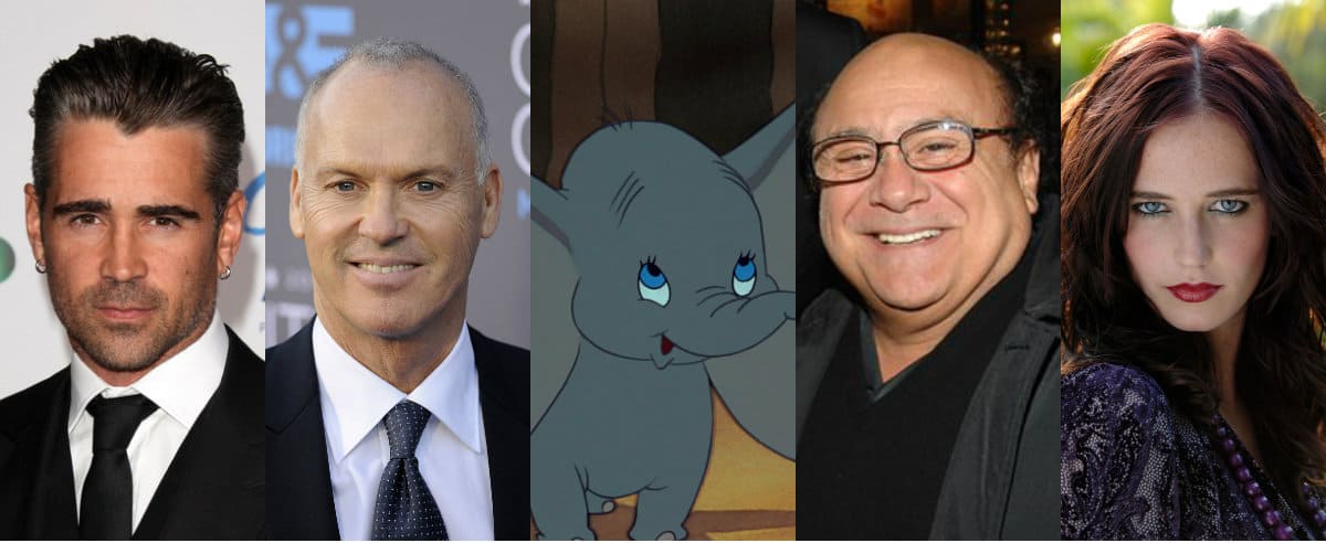 Tim Burton's Live Action "Dumbo" Movie Is Officially Underway; Michael Keaton, Colin Farrell, Danny DeVito And Eva Green Will Star
