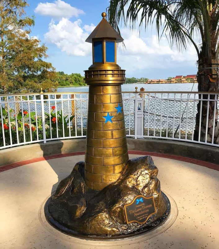 PHOTO: Lighthouse Sculpture Unveiled at Grand Floridian to Honor Alligator Attack Victim