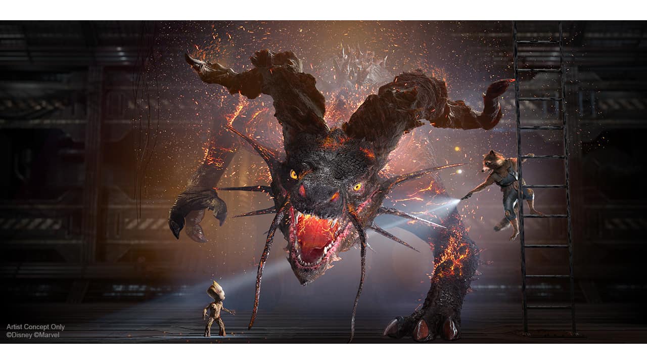Thor Raganarok Beast to Appear in Guardians of the Galaxy: Monsters After Dark Attraction at Disneyland