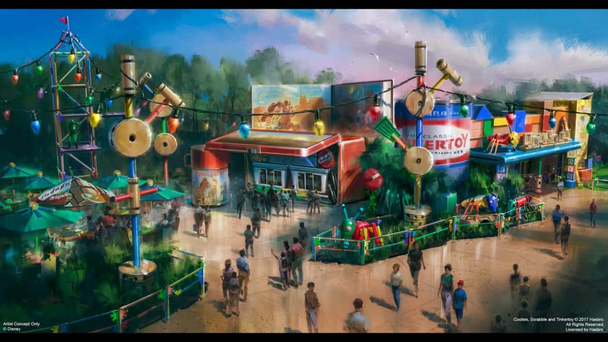CONCEPT ART: Toy Story Land's Counter Service Dining is "Woody's Lunch Box" presented by Mini Babybel
