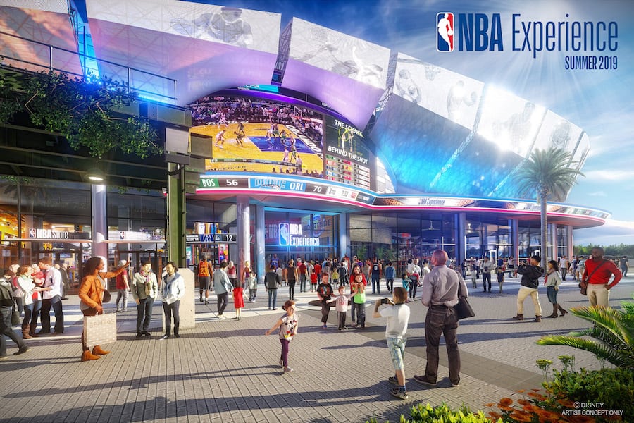 FIRST LOOK: Concept Art for the NBA Experience at Disney Springs, Opens Summer 2019