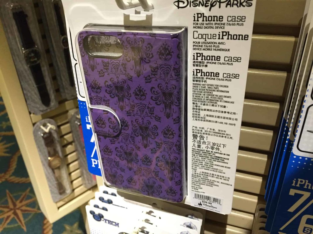 PHOTOS: New Reversible Portfolio Haunted Mansion Wallpaper Phone Case at Disney Parks