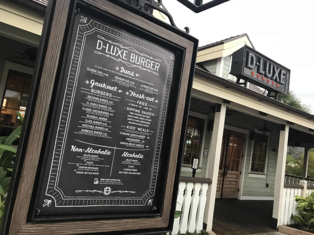 REVIEW: Donut-Breaded Chicken Nuggets, Pork Belly Burger, Pumpkin Pie Shake at D-Luxe Burger, Disney Springs