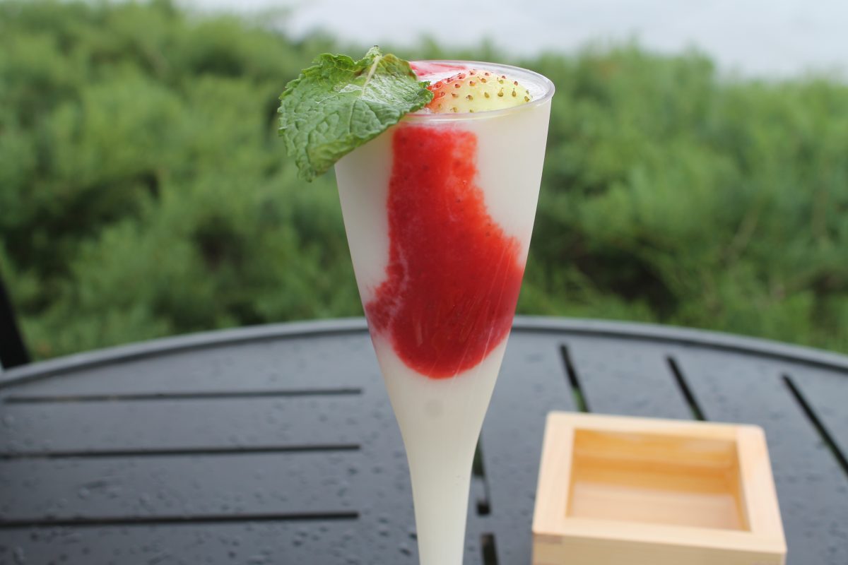 Calpico Yogurt Strawberry Swirl Sake $6.50
