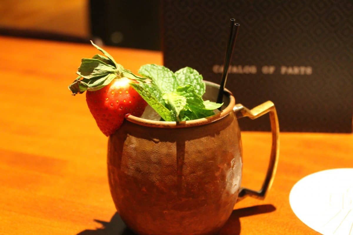 Electric Mule - Reyka Vodka, Lemon, Strawberry & Lemongrass Cordial, Ginger Beer