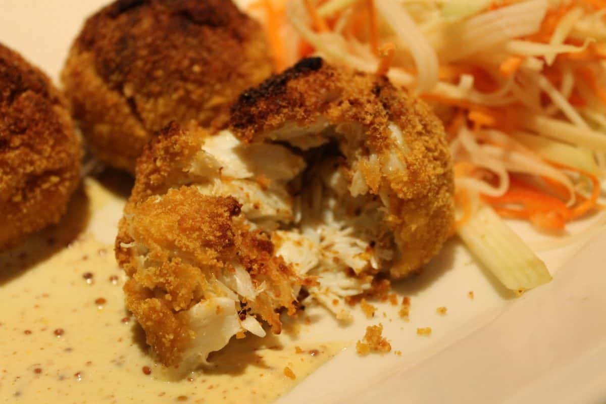 Jumbo Lump Crabcake - Green Papaya-Mango Salad, Grain Mustard Sauce - $28.00