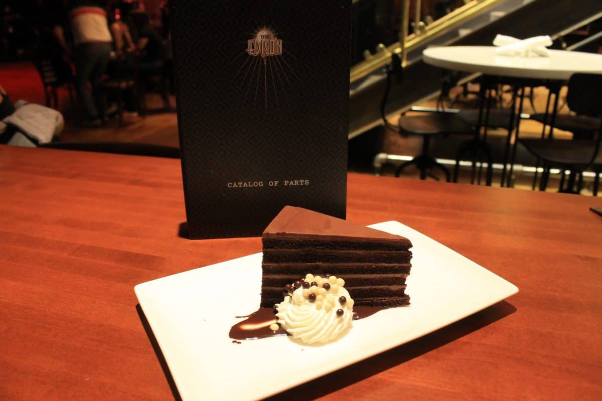 Bittersweet Chocolate "Mile-High" Cake - Raspberry Coulis - $12.00