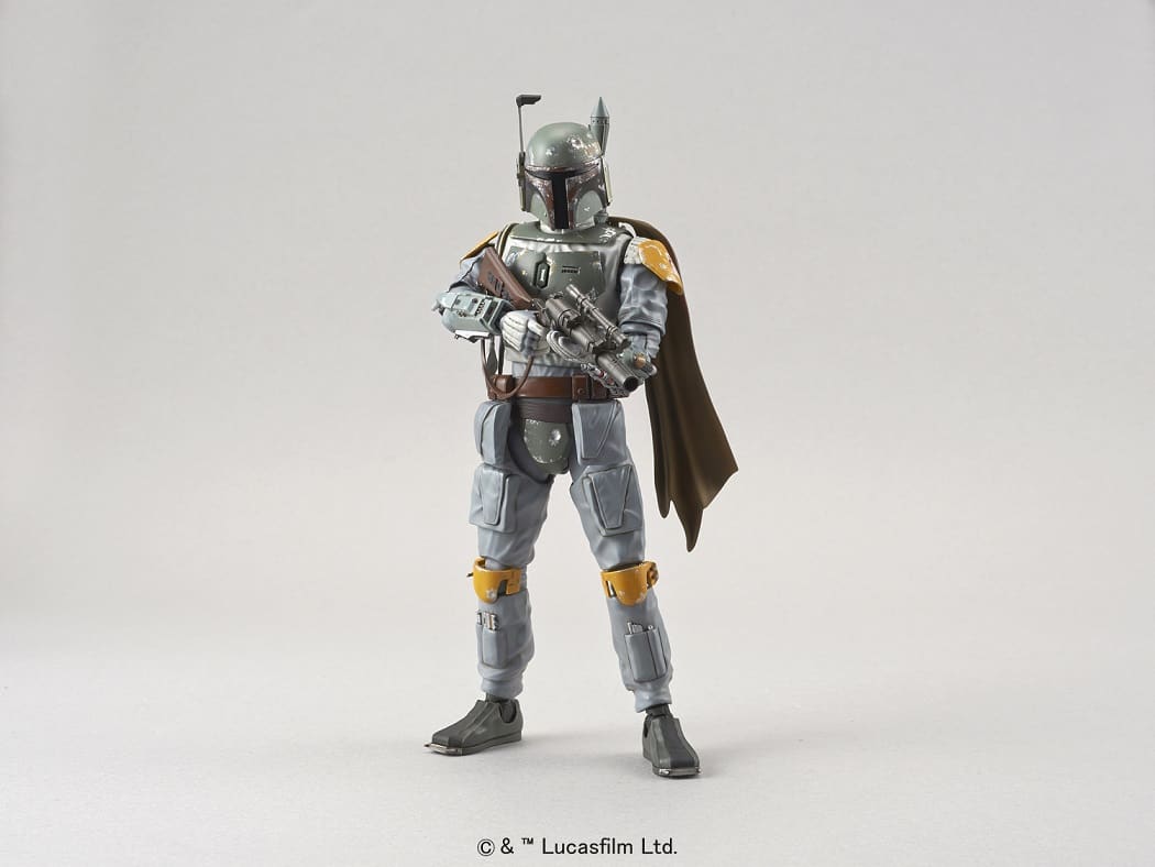 A model kit of Boba Fett, made by Bandai Hobby for their Star Wars Character Line