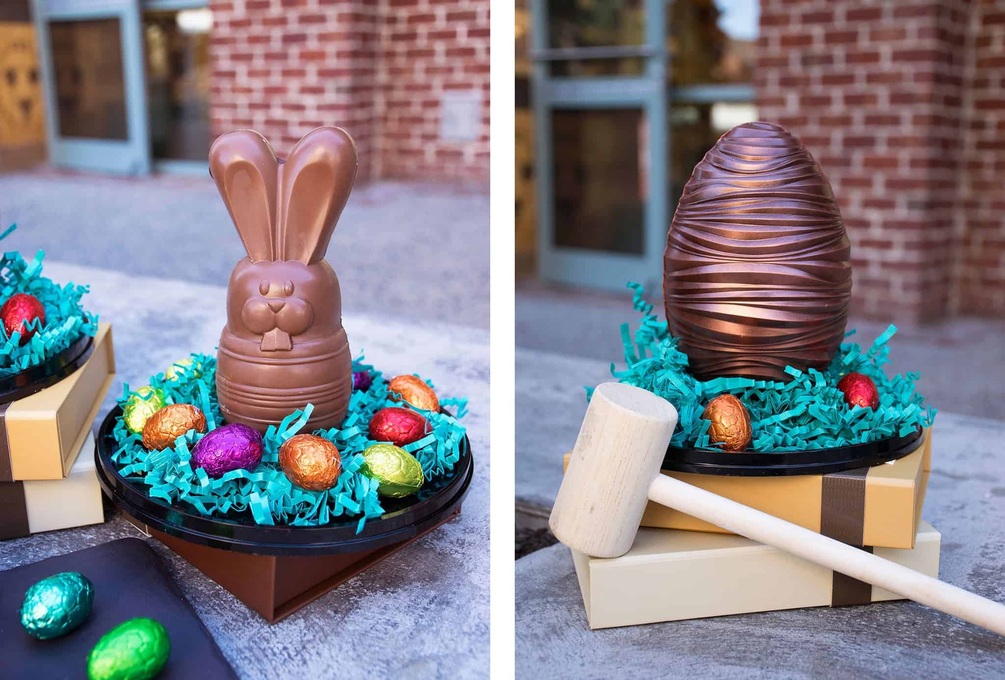 Different chocolate treats offered during Easter 2018 at Disney Springs.