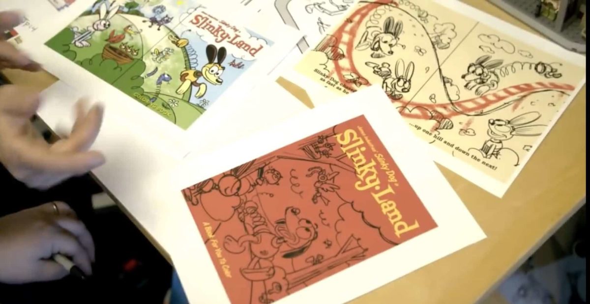 Art that will appear in the Slinky Dog Dash queue.