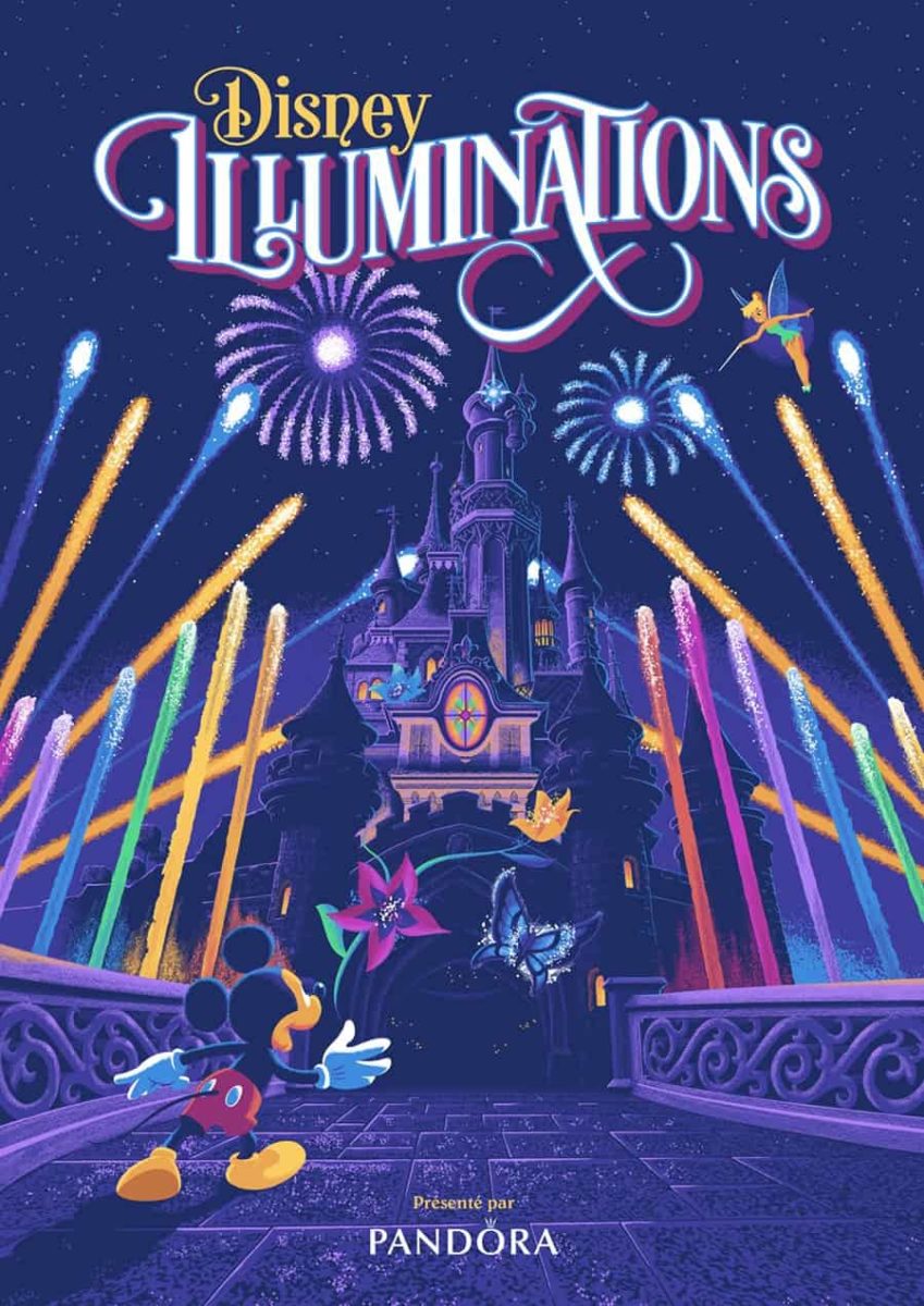 Disney Illuminations at Disneyland Paris brought to you by Pandora, attraction poster.