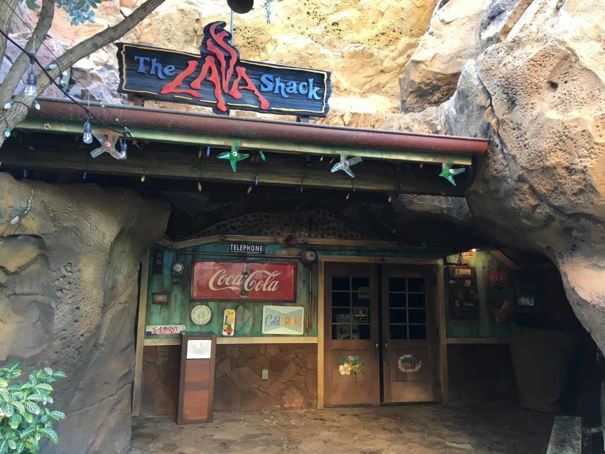The storefront of The Lava Shack at the Aulani