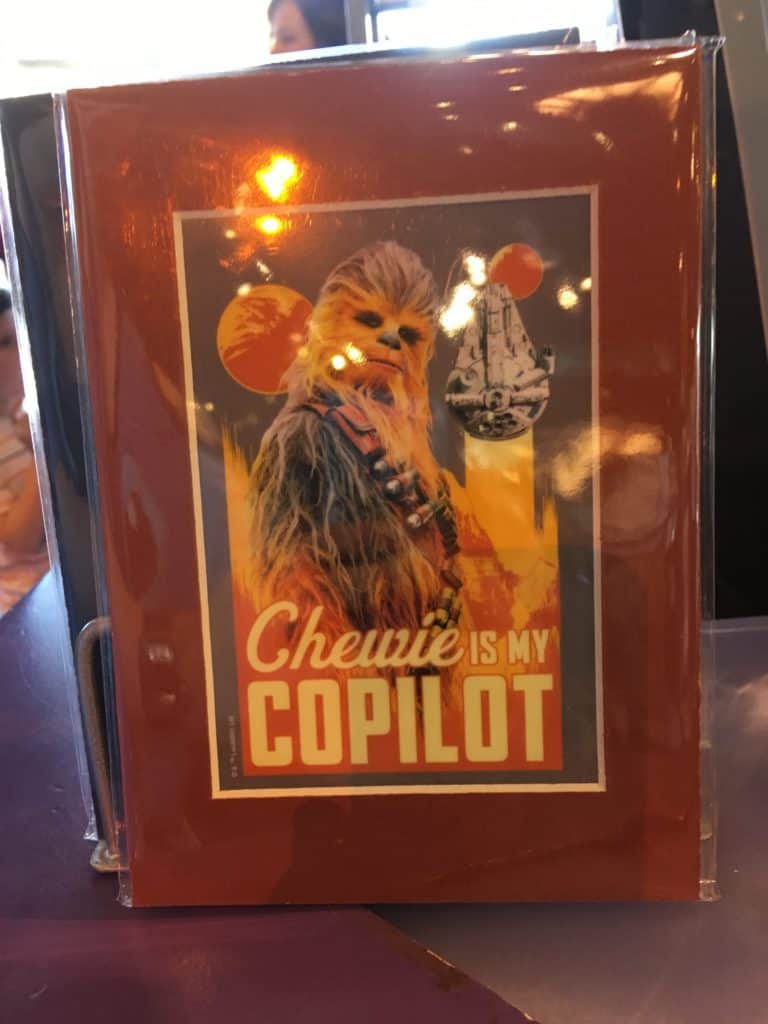 Chewbacca mini-print, sold at Star Traders in Disneyland for the movie "Solo"