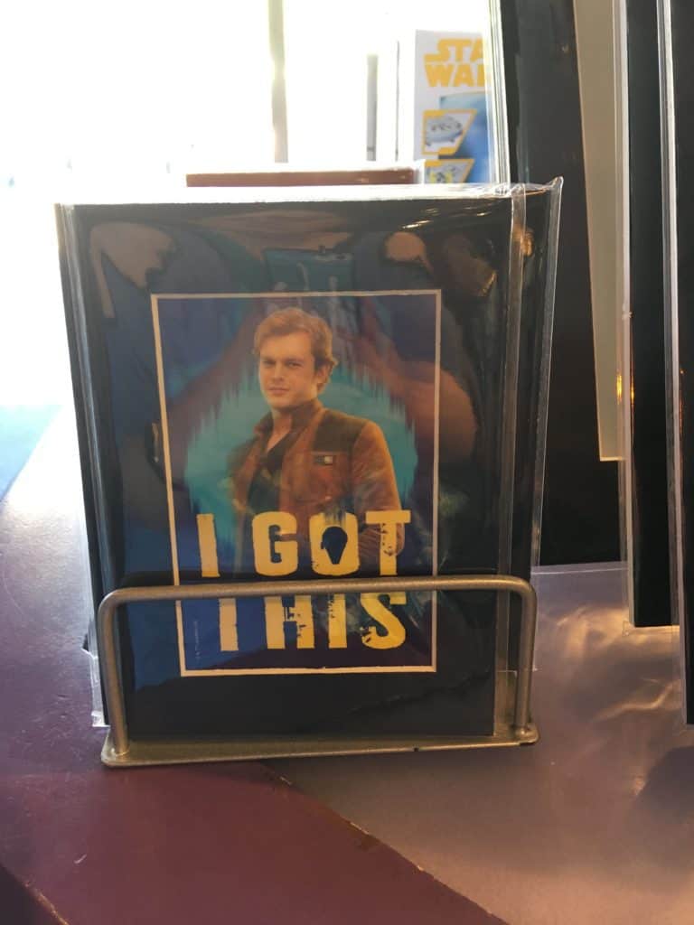 A Han Solo print, sold at Star Traders in Disneyland for the movie "Solo"