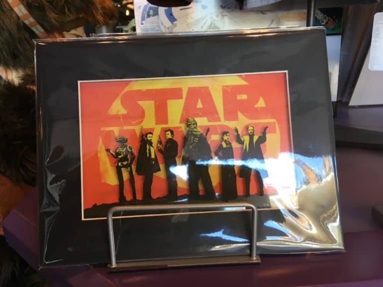 A group-shot print, sold at Star Traders in Disneyland for the movie "Solo" 