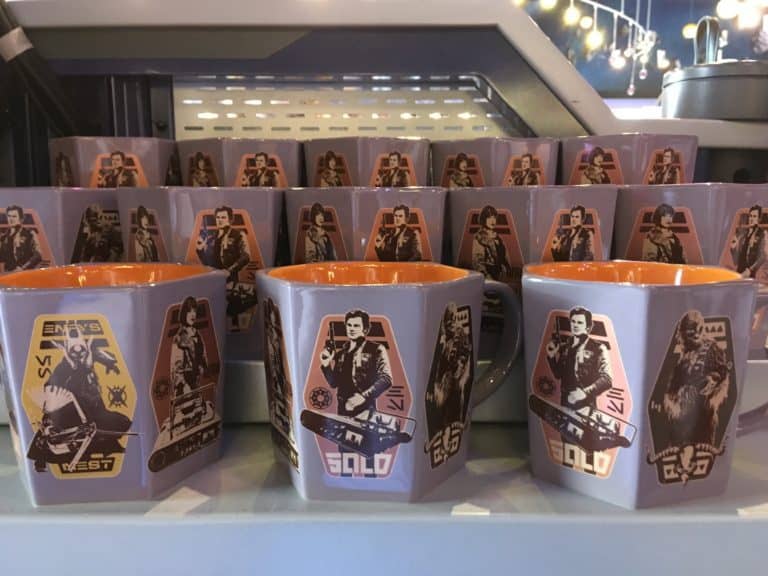 A character mug, sold at Star Traders in Disneyland for the movie "Solo"