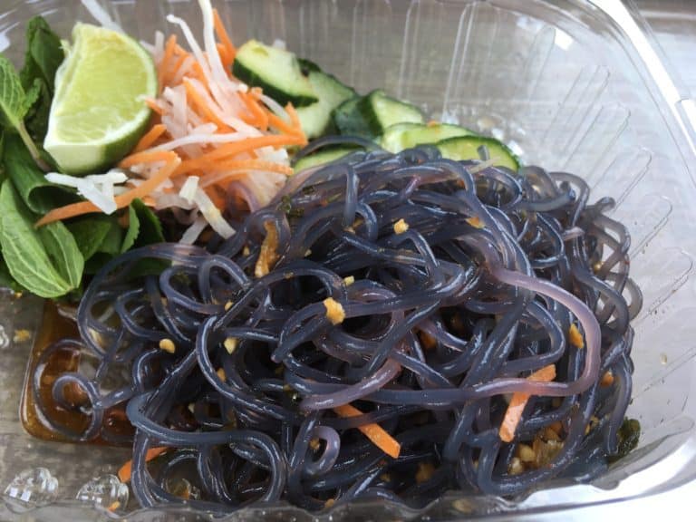 PIXAR Fest's Chilled Noodle Salad changing color