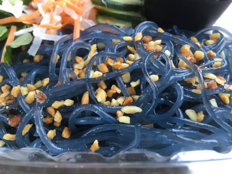 a close-up of the noodles from PIXAR Fest's Chilled Noodle Salad