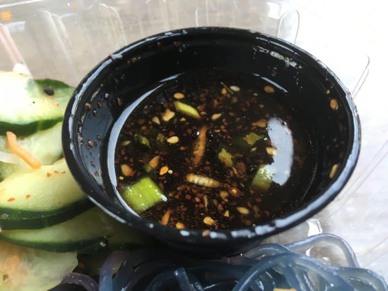 the vinaigrette for PIXAR Fest's Chilled Noodle Salad