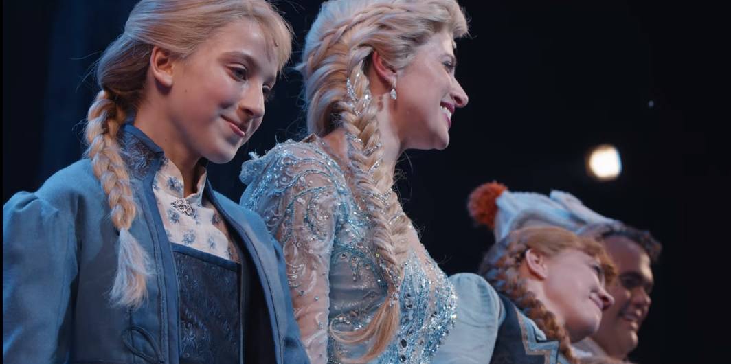 Caissie Levy in Frozen the Broadway Musical.