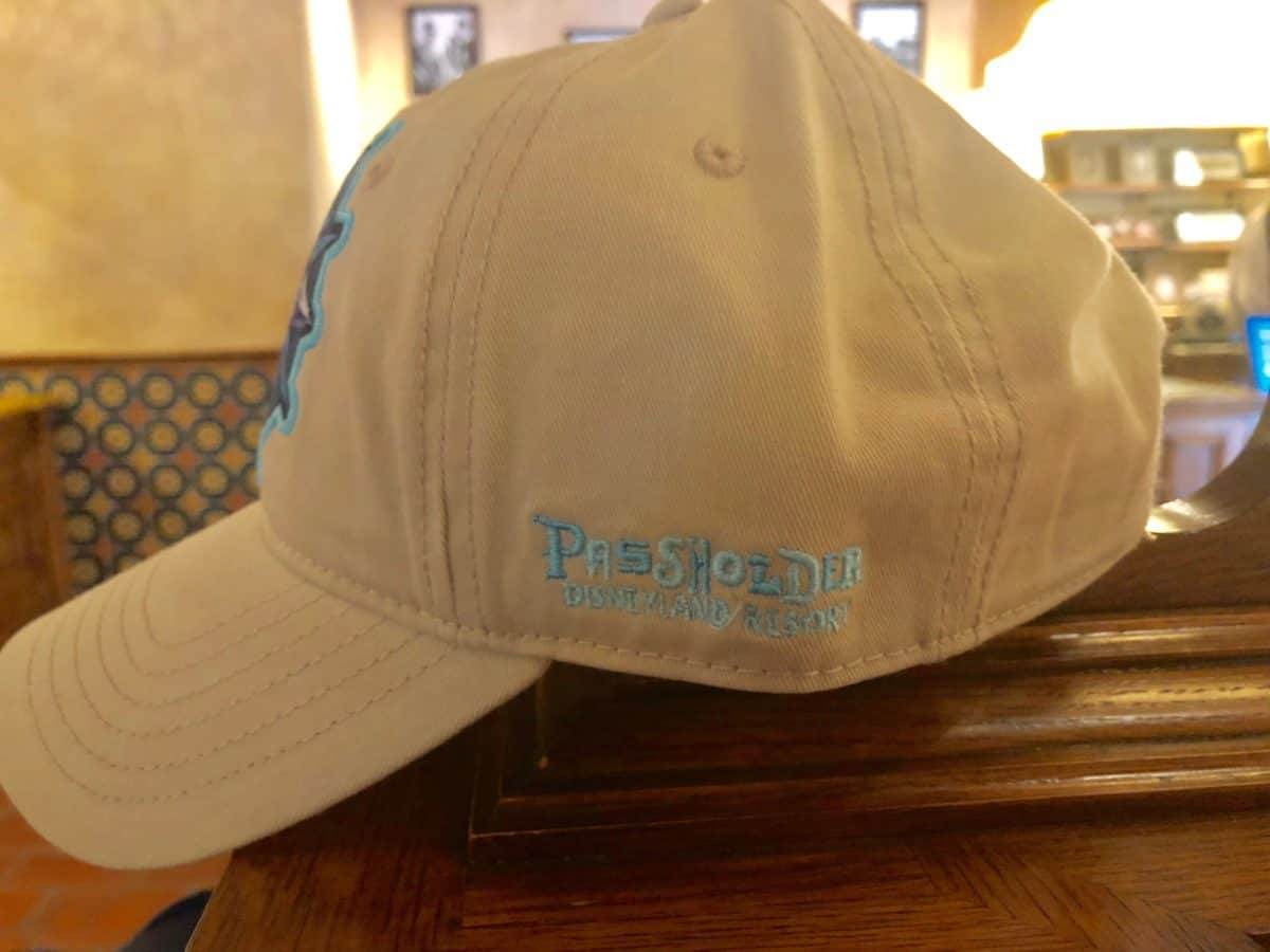 The side of the Disneyland Annual Passholder-exclusive baseball cap, part of the "Discover the Magic" line