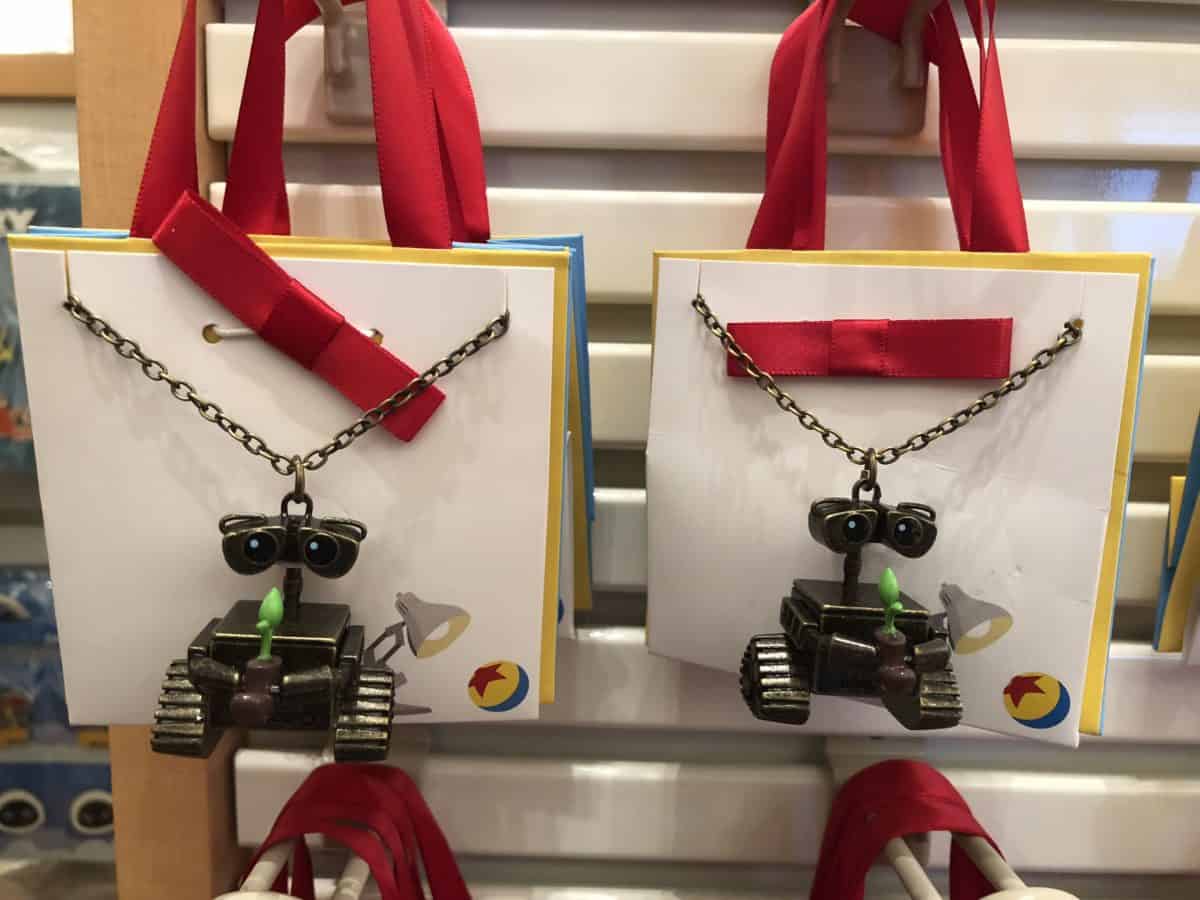 A Wall-E necklace, sold at Disneyland as of May 4, 2018