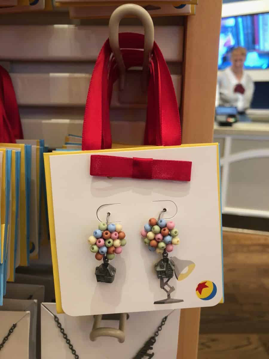 A set of "Up" house earrings, sold at Disneyland as of May 4, 2018