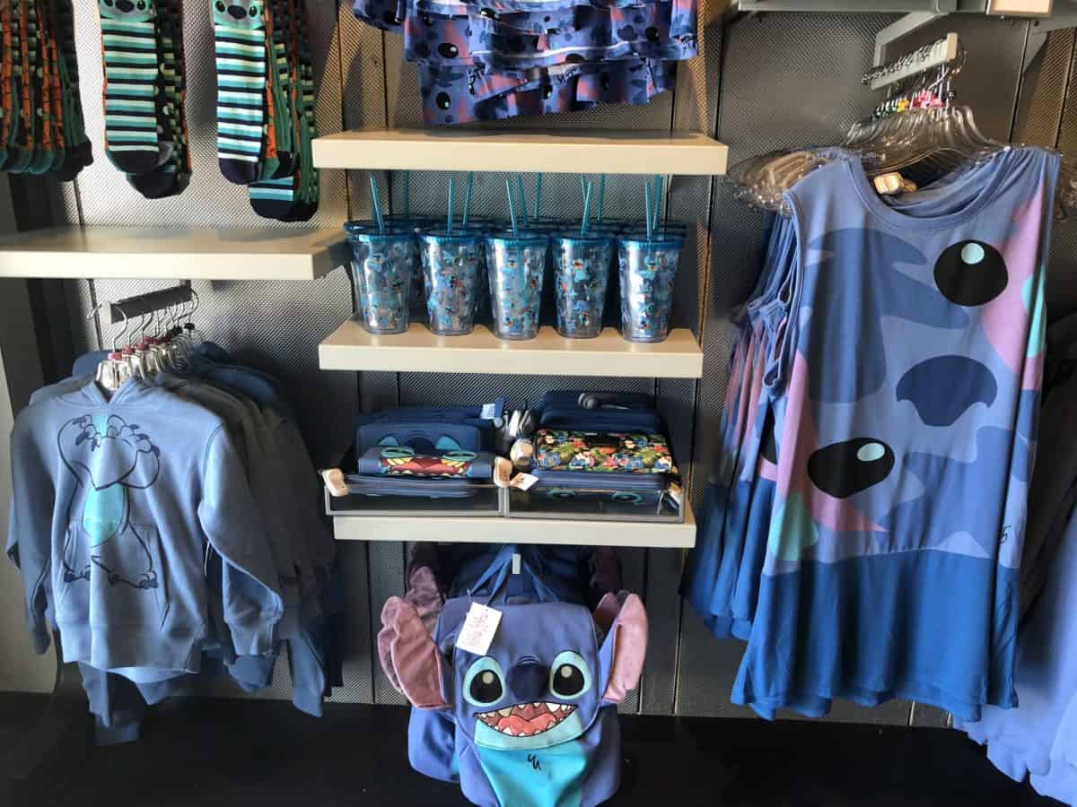 Disneyland's Tomorrowlanding store is now home to Stitch merchandise, like these accessories, as of May 4, 2018