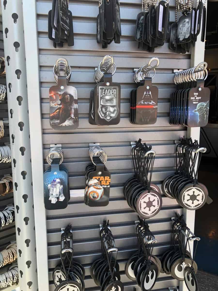 The only Star Wars merchandise left at Disneyland's Tomorrowlanding store is a carousel out front, as of May 4, 2018