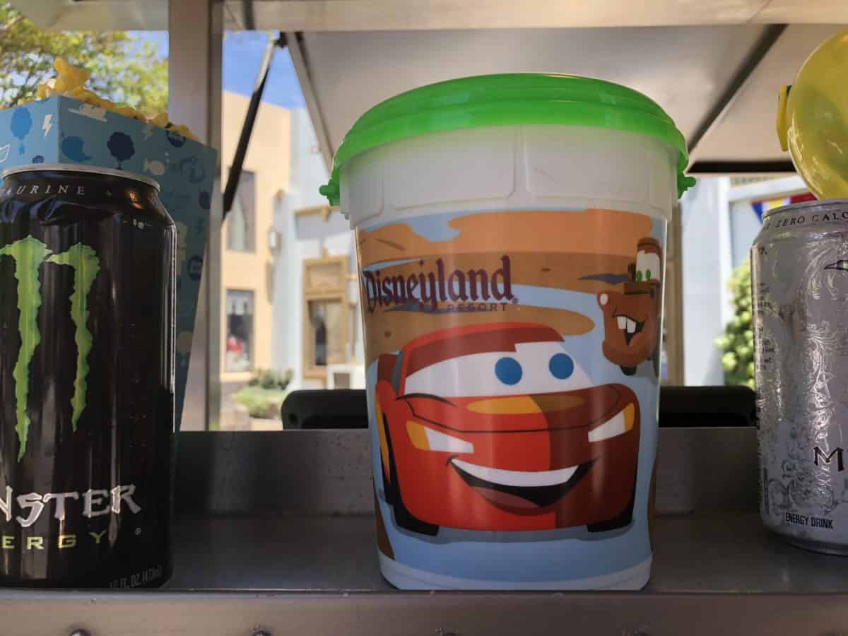 The new PIXAR Fest popcorn bucket sold at Disney California Adventure as of May 4, 2018
