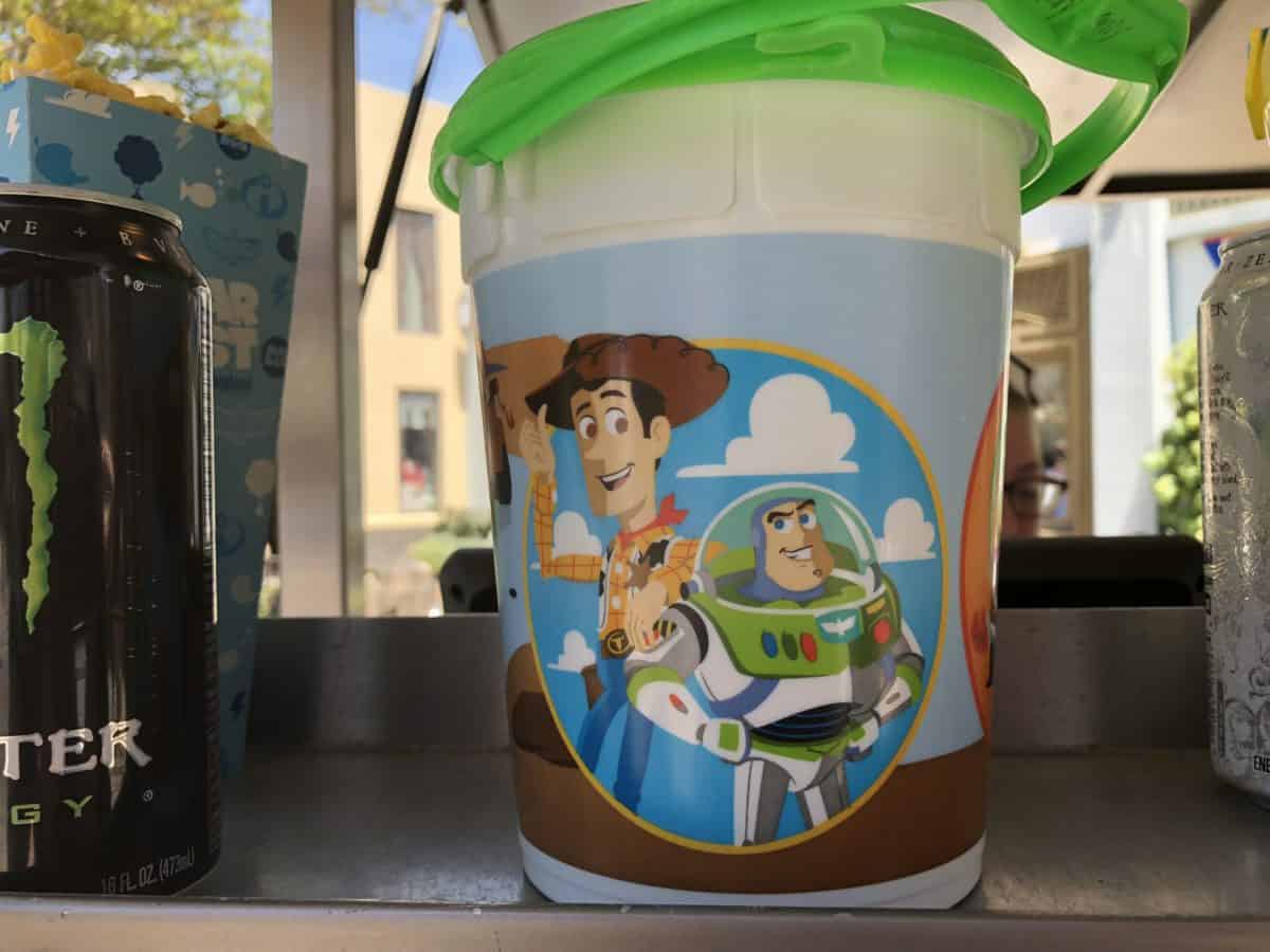 The new PIXAR Fest popcorn bucket sold at Disney California Adventure as of May 4, 2018