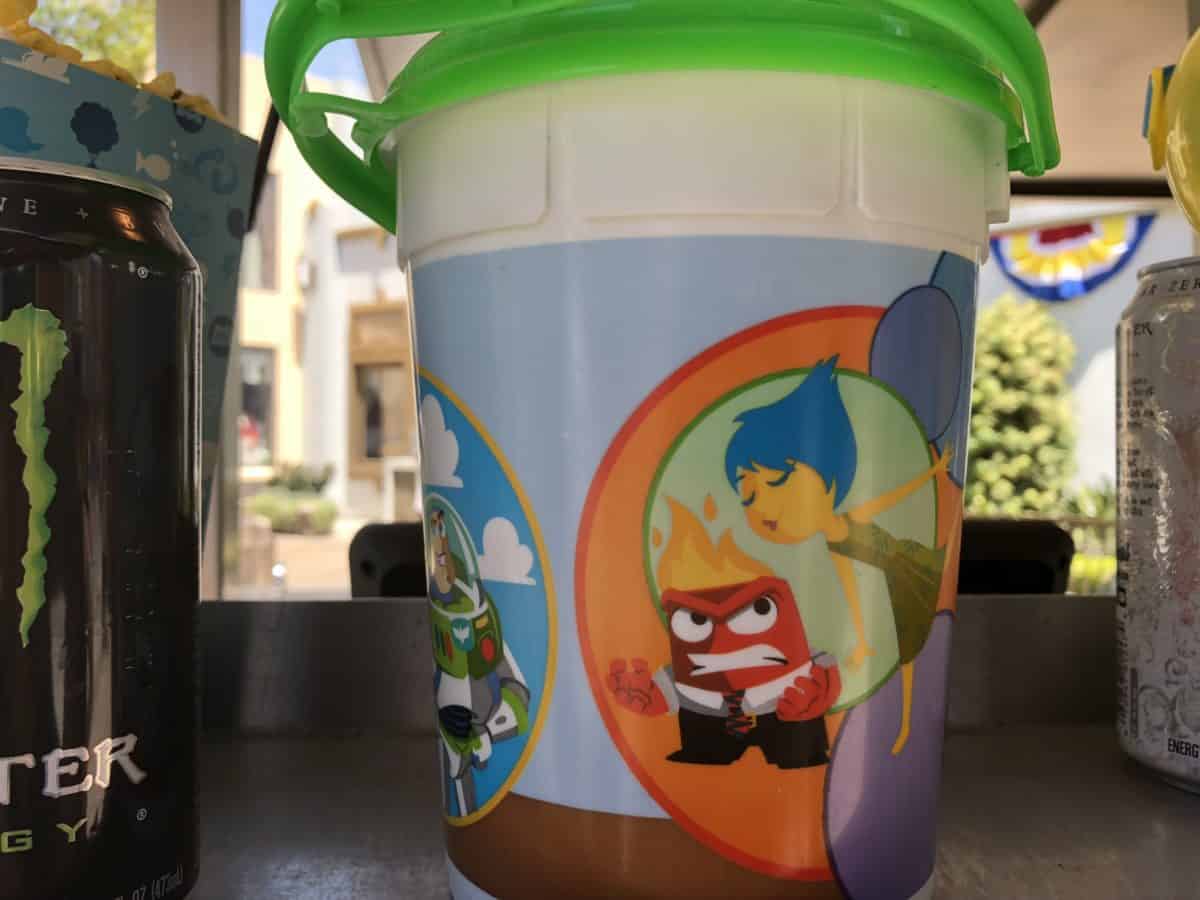 The new PIXAR Fest popcorn bucket sold at Disney California Adventure as of May 4, 2018