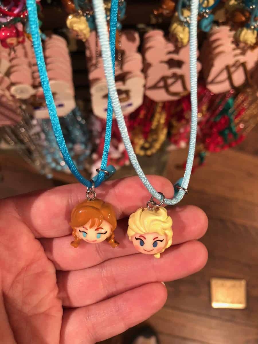 Disney Emoji Best Friend necklace set themed to 'Frozen,' as seen on May 10, 2018