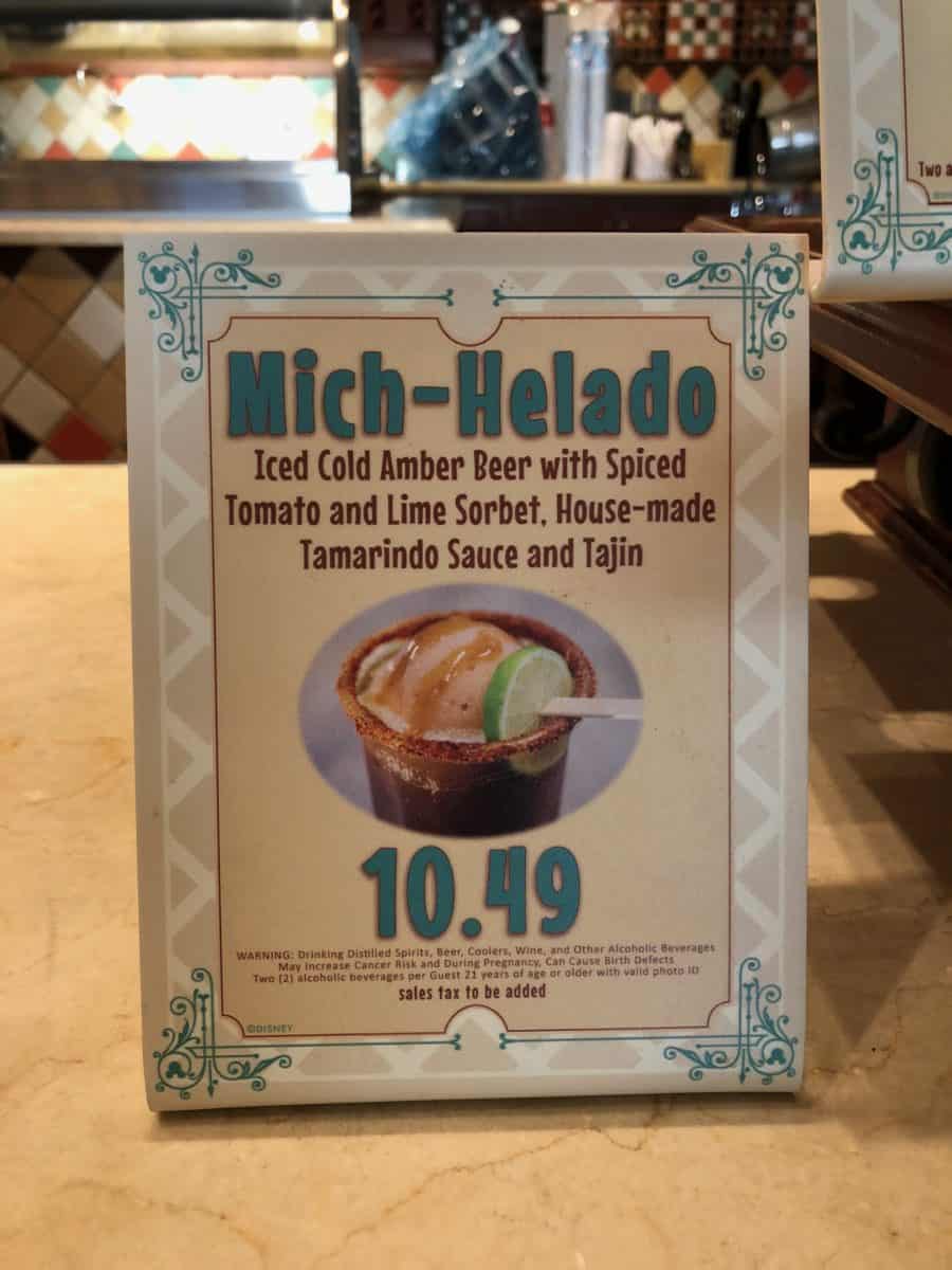 The Mich-helado is now available at Clarabelle's Hand Scooped Ice Cream in Disney California Adventure (photo taken May 15, 2018)