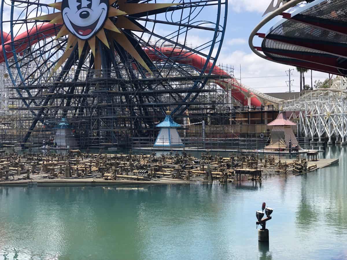 Repainting near PIXAR Pal-a-Round, formerly Mickey's Fun Wheel, at Disney California Adventure (photo taken May 15, 2018)