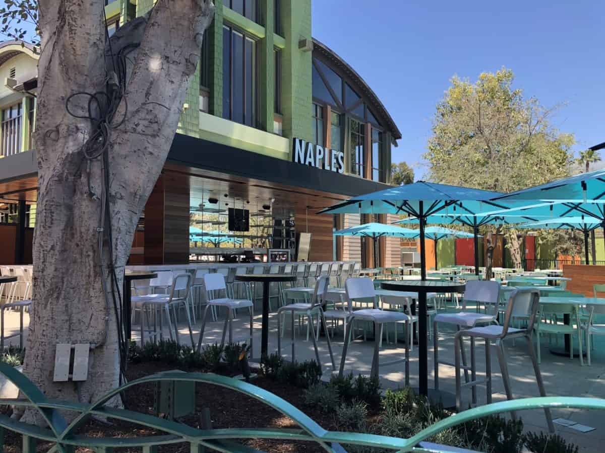 Naples, a restaurant in the Downtown Disney District, reopened their patio after a period of refurbishment