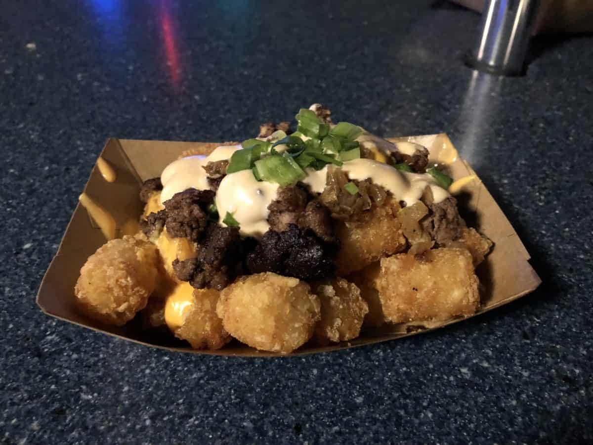 The Meteor Potato Bites from the Late Nite Menu at the Galactic Grill in Disneyland's Tomorrowland